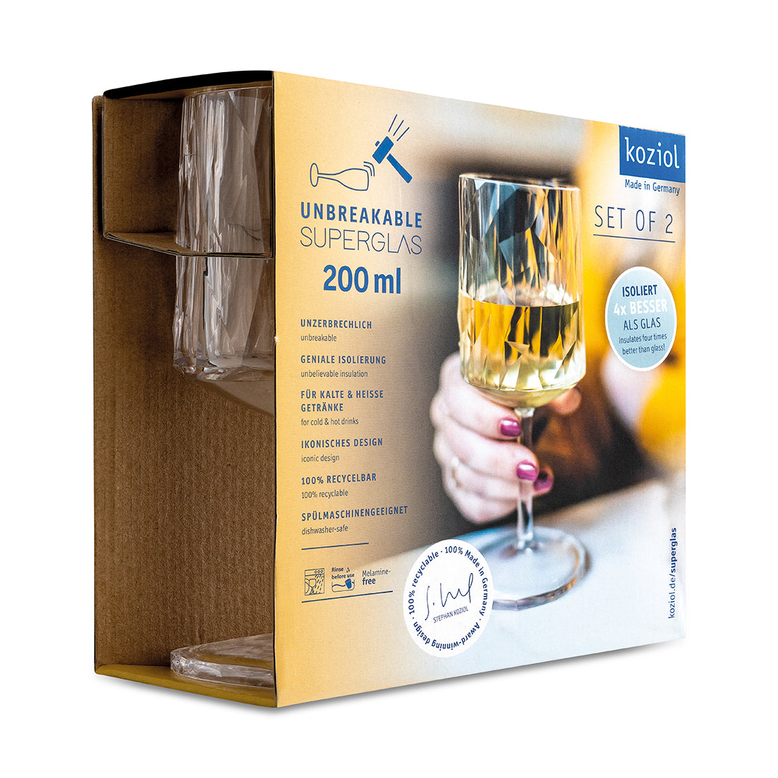 2er Pack Koziol Superglas No.9
